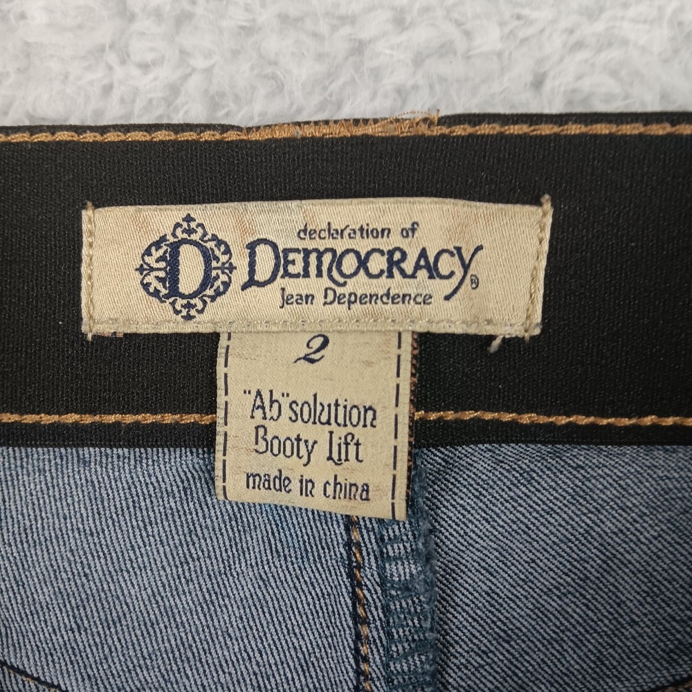 Democracy Jeans Ab'solution Booty Lift Women 2 Dark Wash Skinny B1105ADBX - Picture 3 of 9